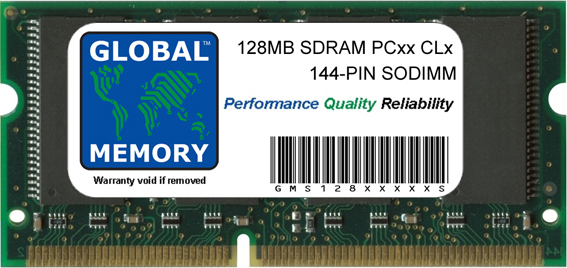 128MB SDRAM PC133 133MHz 144-PIN SODIMM MEMORY RAM FOR SONY LAPTOPS/NOTEBOOKS
